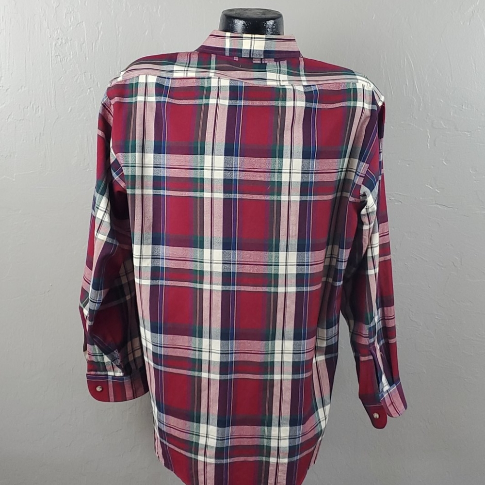 Vintage Pendleton Wool Buttons Down Check Long Sl… - image 4